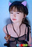 かわいい セックス人形 アジア清楚系美少女 高級シリコン 癒し系笑顔 猫耳コスプレ 黒髪 Jcute 133cm AGD07唯