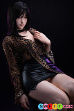 美少女 等身大ラブドール 161cm美少女 裸 美肌 高級シリコン 黒髪 イケイケギャル 蛍火日記 161cm Aカップ 玲珑 レオパード柄