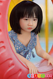 かわいい アダルトドール 貧乳 ミニ101cm 双つ結びの可愛い女の子 高級シリコン AXBDoll AGB07 帽子 アジア