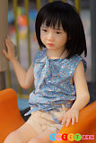 かわいい エロ人形 貧乳 ミニ101cm ツインテールの元気っ子 高級シリコン AXBDoll AGB07 帽子 アジア