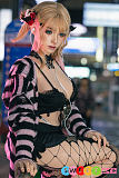 高級シリコン リアルラブドール アジア美少女 コスチューム 網タイツ ブロンドギャル かわいいYFDOLL 163cm Eカップ 郁香 