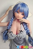 漫画美少女 アニメアダルトドール 148cm かわいいバニー AHR012 奈月飛鳥 アニメ シリコン製 三つ編みのおさげ 巨乳 表情
