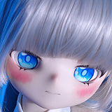 MW Girl 魔物姫 天使もえ 笑顔の萌え系アニメ少女 リアルドール 85cm バスト小 普乳 銀髪 フィギュア ソフトビニール製頭部 シリコンボディ