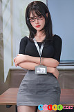 高級シリコン セックスドール コスプレ 官能的な秘書 メガネ 黒ストッキング 135cm 美乳 SGD STUDIO&Man You