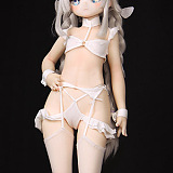 魔族人形 MOZU DOLL アニメ 白兔 小型ラブドール 1/2ドール SR級 ミニドール ビニール頭部+TPEボディ