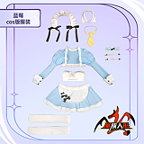魔族人形 蓝莓 130cm エロメイド服のアニメダッチワイフ 銀髪美少女 硬質ビニールヘッド TPEボディ MOZU DOLL SSR級