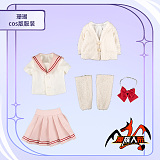 魔族人形 mozudoll 珊瑚 1/3ドール JK制服姿のピンクツインテール美少女 アニメラブドール「宣伝写真はビニールヘッド＋シリコンボディ」ミニエロドール