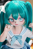 アニメラブドール 萌え系美少女 初音ミクのコスプレ ツインテール シリコン85cm ビニール MWGirl 魔物姫 小音 