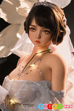 かわいい アダルトドール SHEDOLL 156cm シリコン 巨乳Eカップ ウェディング姿の可憐系美少女 朵朵 黒髪
