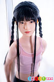 シリコン 等身大ラブドール Jcute 137cm かわいい 純情系ツインテ娘 AGD19萌咲 貧乳 黒髪
