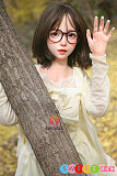かわいい 等身大ラブドール SHEDOLL 152cm シリコン 天使系美少女 黒髪 メガネ 貧乳Aカップ 洛伊