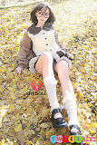 かわいい エロ人形 シリコン 天使系美少女 黒髪 メガネ 貧乳Aカップ SHEDOLL 152cm 洛伊