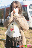 かわいい ダッチ人形 シリコン SHEDOLL 152cm シリコン 親しみやすい美少女 メガネ 貧乳Aカップ 洛伊