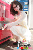 かわいい セックス人形 シリコン ふんわり系美少女 黒髪 メガネ 貧乳Aカップ SHEDOLL 152cm 洛伊