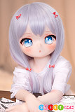 アニメ リアルラブドール 小柄美少女 かわいいツインテール 銀髪 JSLDOLL 115cm 纱雾 貧乳二次元