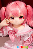 アニメ ダッチワイフ ツインテール美少女 かわいい ピンク髪 丸顔 JSLDOLL 115cm貧乳 小圆