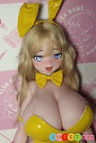 黄色笑顔アニメドール かわいいバニーダッチワイフ ElsaBabe 130cm ぽっちゃりエロ漫画美少女 爆乳 AHR026 桃井望 シリコンドール