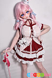 アニメ セックスドール シリコン 内気なメイド コスプレ ピンク髪 ElsaBabe 148cm AHR029伊月珊瑚 コスチューム
