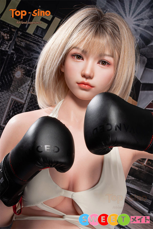 Top-Sino Doll TYPEグラビア 超擬真の肌テクスチャ 171cm Dカップ+T45ヘッド 宣材写真アートワークメイク 高級 ラブドールシリコン製 ボクシング美少女リアルドール