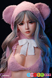 シリコン エロ人形 ツインテール 美乳Eカップ かわいい美少女 MDDOLL 150cm M47Phoebe 銀髪 可愛いパジャマ