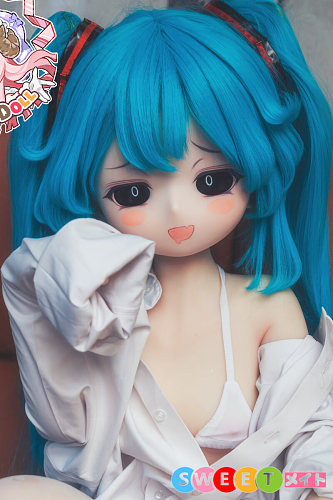 羊角社 アニメラブドール 貧乳 132cm AAカップ B06 初音ミクのコスプレ 手描きメイク キャラクター  ソフトビニール製ヘッド+S-TPE製ボディ