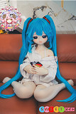 アニメ エロ人形 貧乳 初音ミク 萌え系美少女 コスプレ キャラクター  羊角社  132cm AAカップ B06