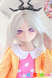 羊角社 アニメ ラブドール 貧乳  141cm AAカップ B04 空崎日奈 ヘッド 手描きメイク  ソフトビニール製ヘッド+S-TPE製ボディ