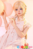 シリコン ラブドール 金髪ツインテール かわいい美少女 愛嬌たっぷりの舌出し SHEDOLL 152cm东笙 貧乳
