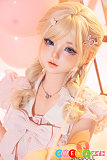 シリコン 等身大ラブドール 152cm美少女 金髪ツインテール 無邪気に舌を出す かわいい SHEDOLL 东笙 貧乳