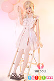 シリコン sexdoll ツインテール かわいい美少女 金髪 愛嬌たっぷりの舌出し SHEDOLL 152cm东笙 貧乳