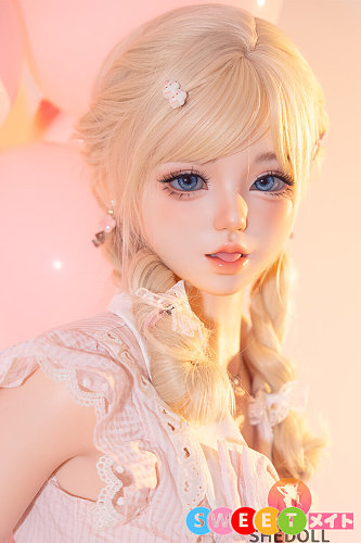 SHEDOLL 东笙 愛嬌たっぷりの舌出し ダッチワイフ 金髪ツインテール 152cm Aカップ フルシリコン リアルドール 高級