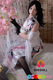 ダッチワイフ シリコン製 黒髪 中国風 チャイナドレス美人 ダッチワイフ SHEDOLL 蔷薇 168cm Dカップ