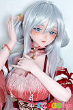 アニメ エロドール 巨乳美少女 かわいい 白髪 シリコン コスプレ古装風 ElsaBabe 148cm AHR027金枝汐