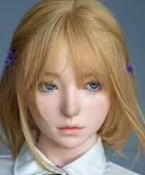 蛍火日記 Maxシリーズ 琉璃ヘッド メイク②  160cm Gカップ  つむり目 魅惑的な白髪姫 ラブドール フルシリコン製 宣材画像はROS機能あり