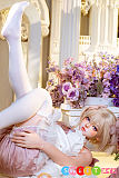 シリコン 等身大ラブドール 金髪美少女 150cm SHEDOLL东笙 魔法風コスチューム美少女 美乳Bカップ