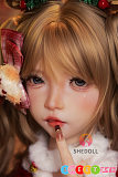 シリコン アダルト人形 152cm SHEDOLL 金髪 かわいい クリスマス美少女 コスプレ ツインテール 洛小乙