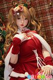 シリコン sexdoll 貧乳 ツインテール クリスマス美少女コスプレ SHEDOLL 152cm洛小乙