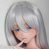ElsaBabe アニメ風ラブドール 148cm L胸 ピンク肌 AHR027 金枝汐 Kaneda Shio 誘い シリコン製 巨乳 氷山美人 クーデレ お姉さん系 銀髪