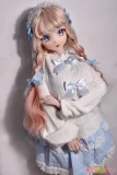 ElsaBabe アニメ ダッチワイフ 美少女 白いセーター 冬服 女子大生