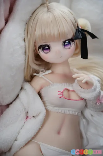 MW Girl 魔物姫 呆咪 アホ毛ミーちゃん アニメ ラブドール 85cm バスト小 貧乳 ねこランジェリー 胸元穴あき キャミソール ソフトビニール製頭部 シリコンボディ