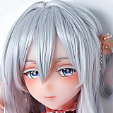 ElsaBabe AHR027 金枝汐 アニメ ラブドール 水色髪の癒し系美少女 148cm S胸 フルシリコン ダッチワイフ