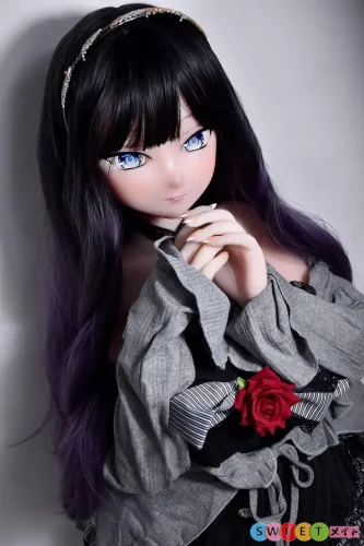 ElsaBabe 148CM L胸 ピンク肌 アニメ ツンデレ クールビューティ 知的美人 ギャップ萌え 紫メッシュ 黒レース AHR012 奈月飛鳥 Natsuki Asuka 無愛想な彼女の微笑み