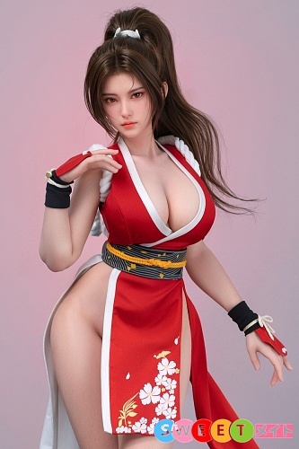 【先行販売299体限定！】SGD STUDIO＆Man you 1/3 60cm『FG-007』不知火舞コスプレ風 ミニラブドール  3kg 赤衣の戦闘少女 シリコン製 フィギュア M8ジョイント 衣装3種：水着+戦闘服+普段着