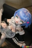 アニメラブドール 青髪 メイド服 小姆 むっちゃん バストライン