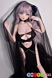 等身大セックスドール 魅惑 sexdoll 148cm エロ人形 elsa babe RAD011 早川紗綾 黒ドレスの大人気アニメ美少女