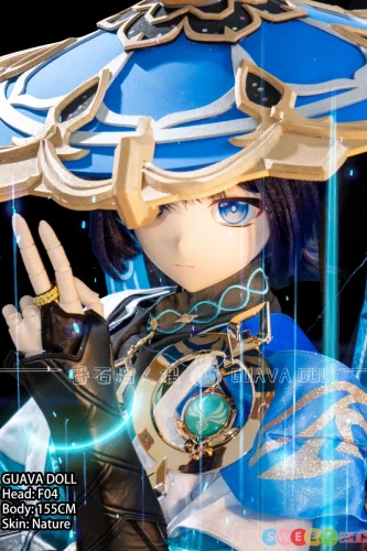 Guavadoll アニメドール 男性ボディ 155cm バスト平ら F04ヘッド 原神 キャラコスプレ 放浪者 スカラマッシュ 散兵 ビニール（PVC）ヘッドとボディ 1：1 等身大