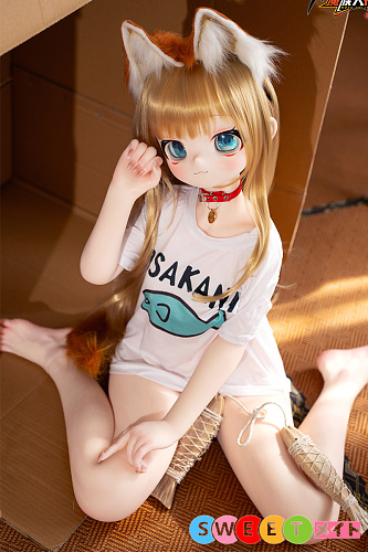 MOZU 黄豆粉 SSR級 萌え系 狐耳美少女 アニメドール 141cm バスト大 かわいい ダッチワイフ ビニール製ヘッド+TPEボディ 人気