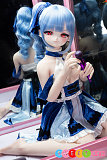 アニメラブドール 赤い瞳の美少女 かわいい リアルドール ビニール製ヘッド+TPEボディ MOZU SSR級 141cm バスト大 流星 