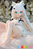小型 セックスドール 軽量 猫耳娘 白髪 シリコンボディ  MW Girl 魔物姫 85cm バスト中 鈴音