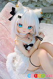 sexdoll かわいい 猫耳娘 白髪 軽量 シリコンボディ MW Girl 魔物姫 85cm バスト中 鈴音